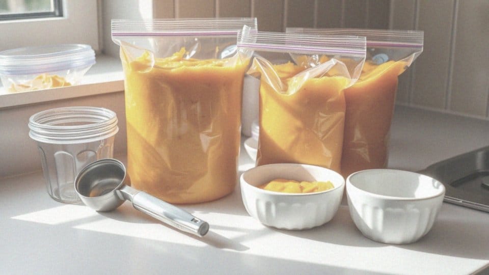 Jak mrozić puree z dyni po jego przygotowaniu?
