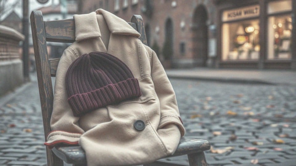Czy bordowa czapka jest odpowiednia do beżowej kurtki?