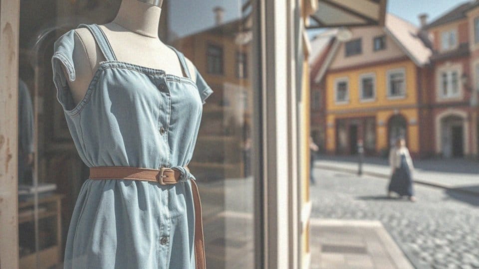 Jak nosić dżinsowe sukienki bez biustonosza?